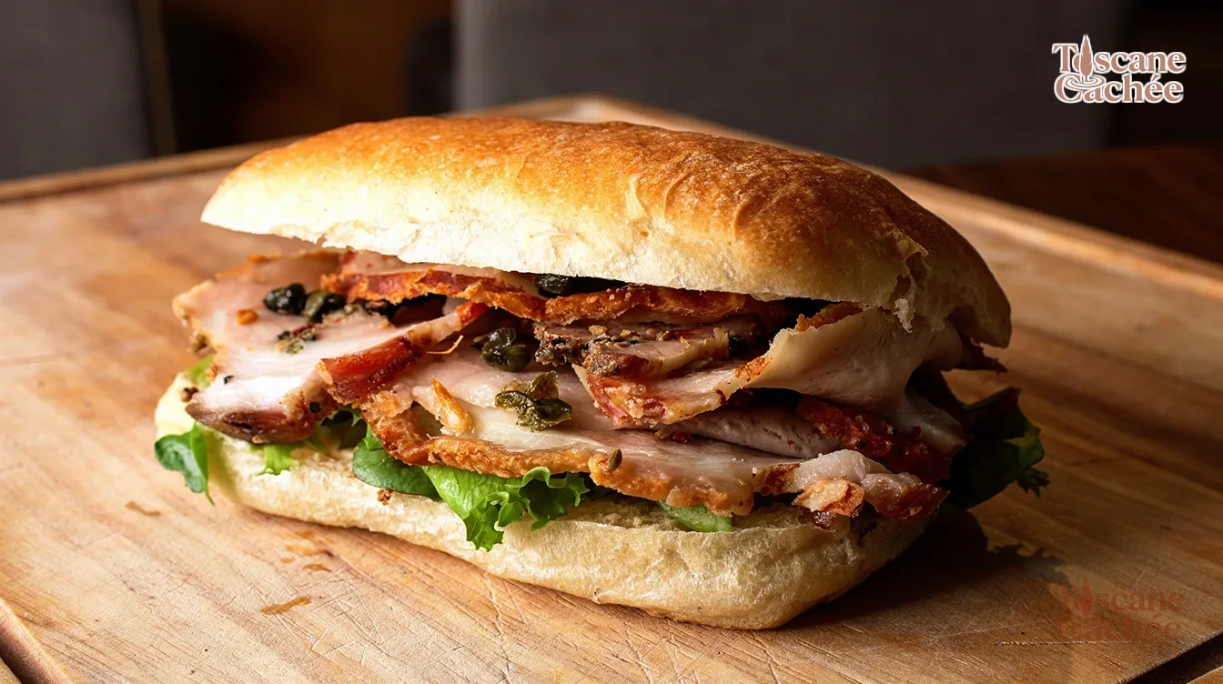 Monte San Savino: O Sanduíche de Porchetta Toscana Definitivo