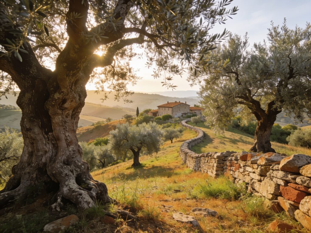 olive trees