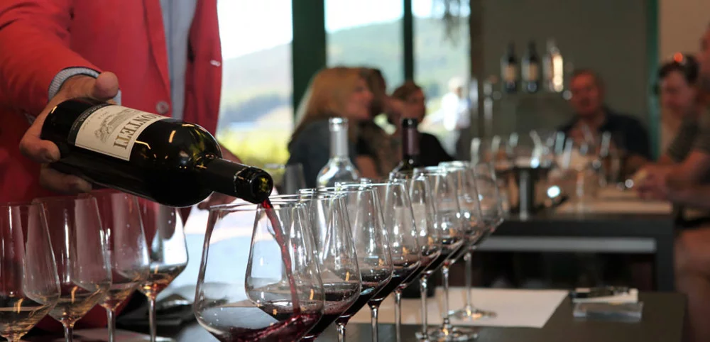 Degustação de vinhos de safras antigas na Tenuta Monteti — Capalbio