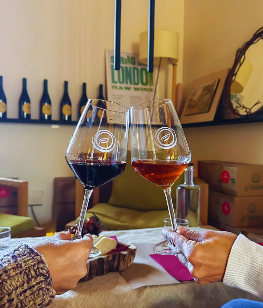 Schnelle Verkostung von Naturweinen in der Fattoria La Maliosa — Manciano