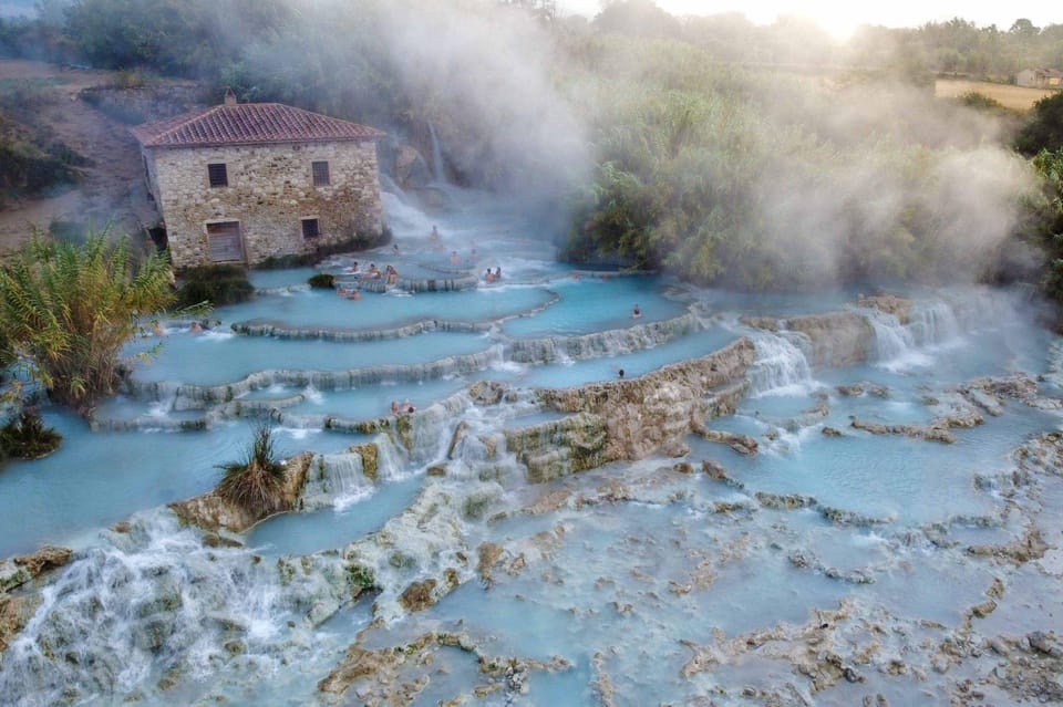 Saturnia Hot Springs with lunch in a trattoria — Saturnia