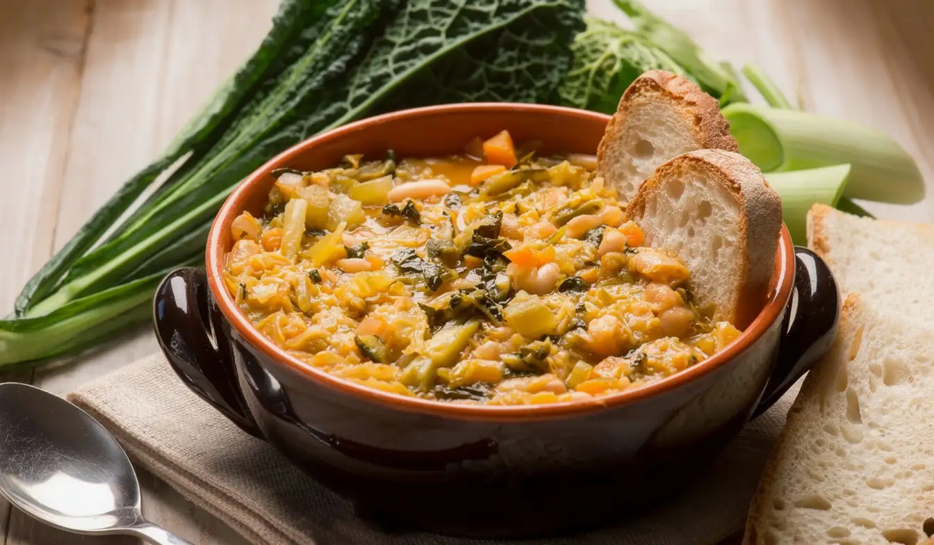 Tuscan ribollita: the peasant soup to taste in winter